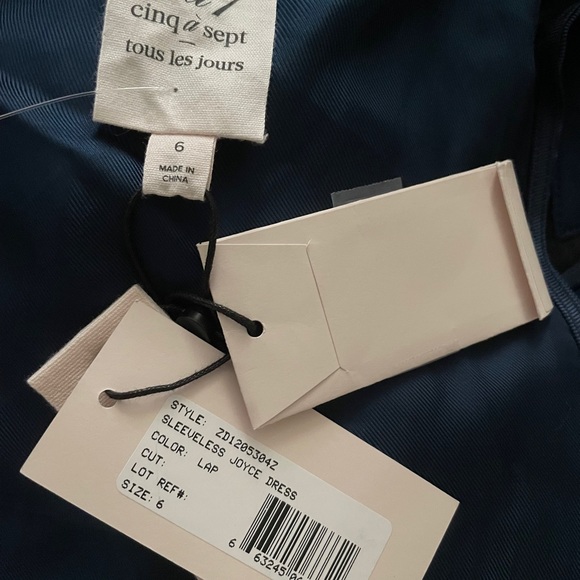 Sold🎈Cinq a Sept blue midi dress 6 - Picture 6 of 7